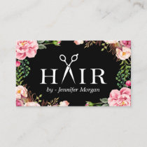 Floral Hair Stylist Logo Beauty Salon Appointment