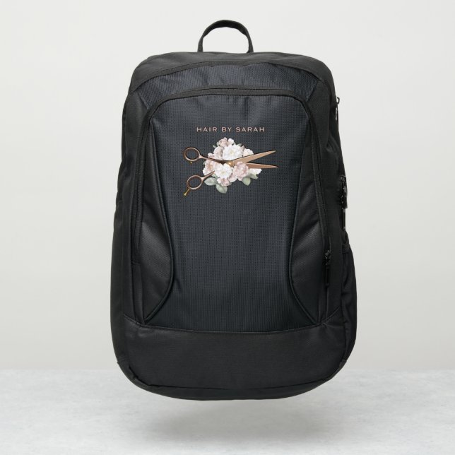 Floral Hairstylist Port Authority® Backpack (Front)