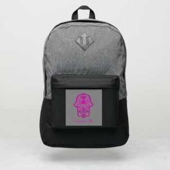 Floral Hamsa (pink) Nike Backpack by HennaHarmony at Zazzle