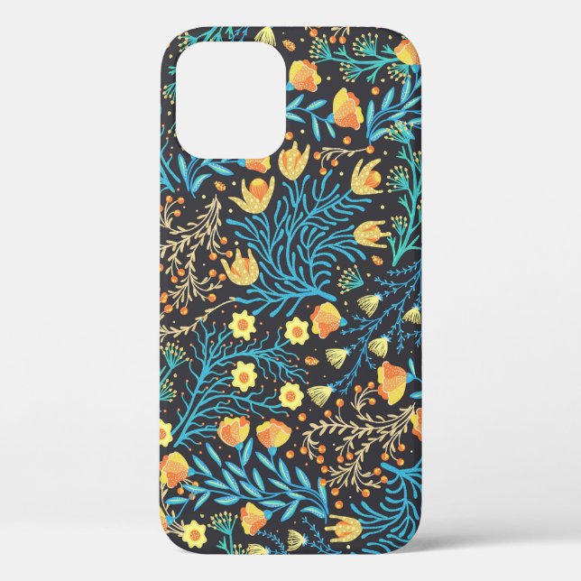 Floral Hand Drawn: Creative Seamless Case-Mate iPhone Case (Back)