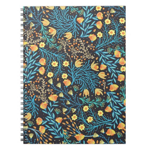 Floral Hand Drawn Creative Seamless Notebook