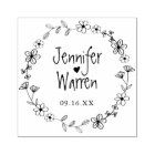 Floral Hand Drawn Wreath Personalized Wedding