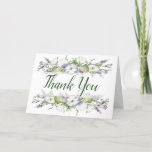 Floral Handfasting Morning Glory Thank You Card at Zazzle