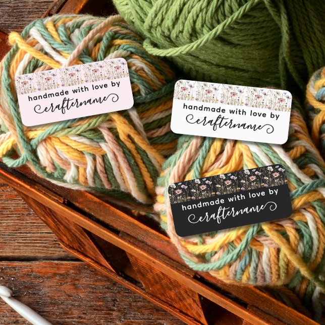 floral Handmade with love by clothing label (Creator Uploaded)