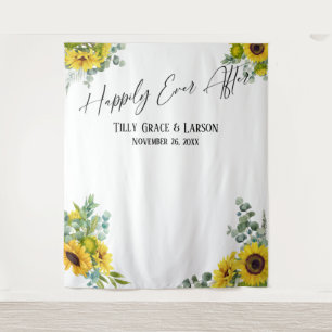 Floral Happily Ever After Photo Backdrop