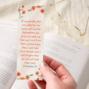 Floral Happiness Affirmation Bible Verse Bookmarks