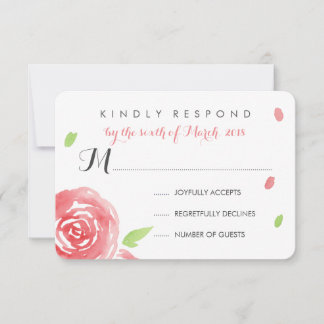 Floral Happiness RSVP Card