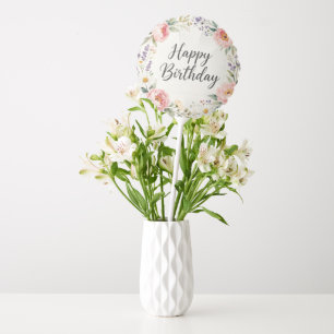 Floral Happy Birthday Balloon Garden Party