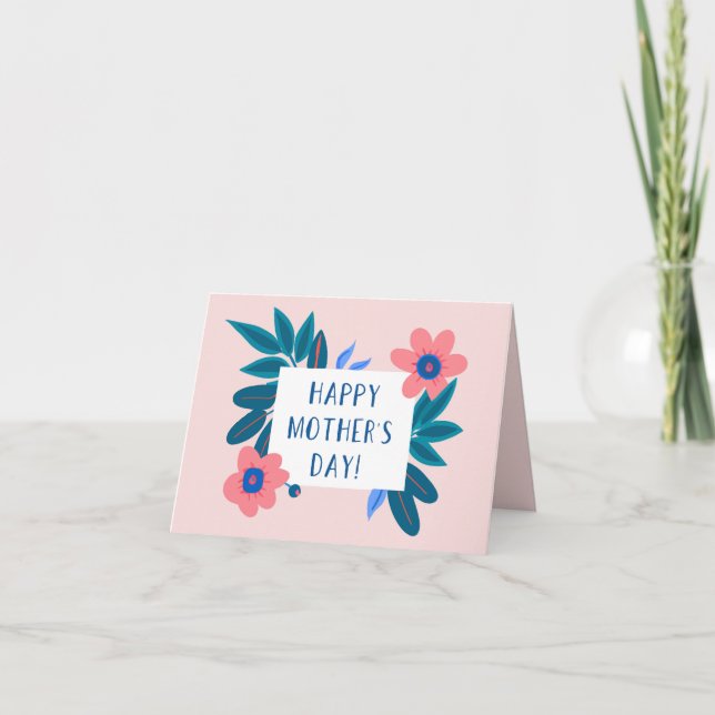 Floral Happy Mother's Day Card (Front)