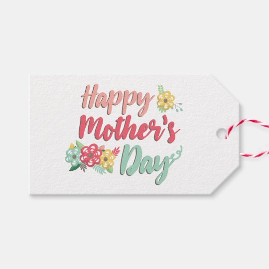 Floral. Happy Mother's Day. Gift Tags | Zazzle.com