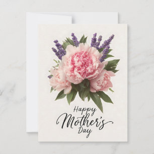 Floral "Happy Mother's Day" Greeting Postcard