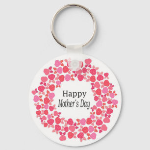 Floral Happy Mothers Day Keychain