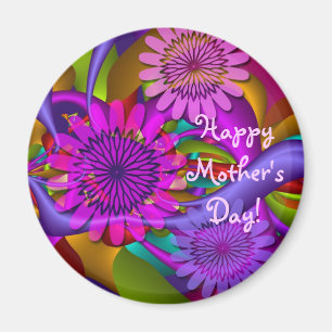 Floral Happy Mother's Day magnet