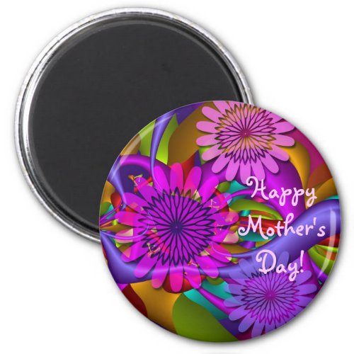 Floral Happy Mothers Day magnet