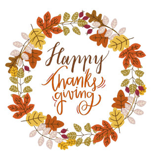 Floral Happy Thanksgiving Tableware Paper Plates