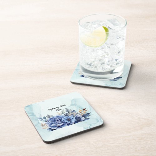 Floral Hard plastic coaster