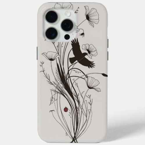 Floral Harmony Dance of the Wildflowers iPhone 15 Pro Max Case