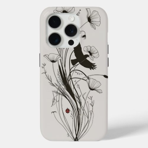 Floral Harmony Dance of the Wildflowers iPhone 15 Pro Case