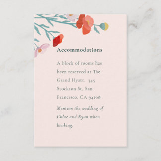 Floral Harmony Enclosure Card
