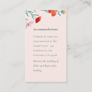 Floral Harmony Enclosure Card