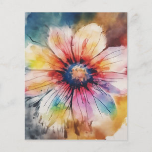 Floral Harmony in Pastel Colors Flyer