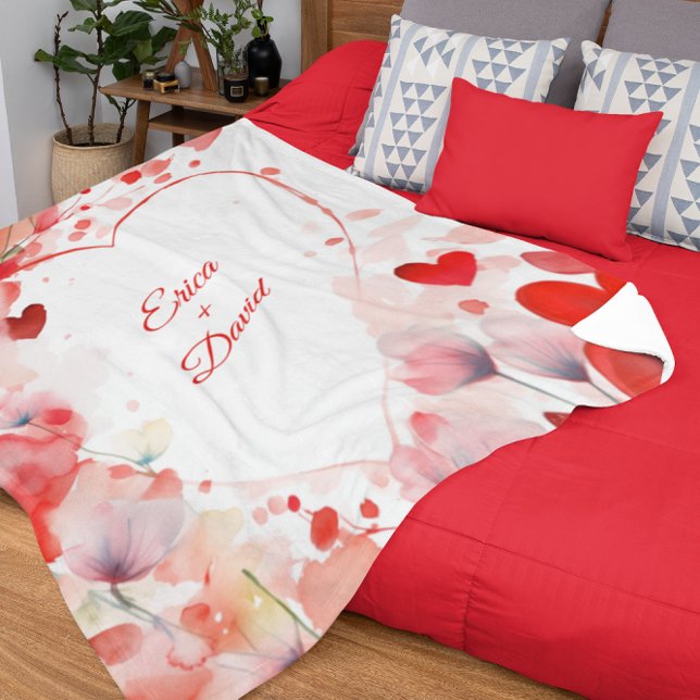 Floral Harmony | Love Fleece Blanket (Creator Uploaded)