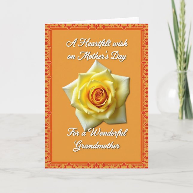 Floral Harmony Mothers Day Card (Front)