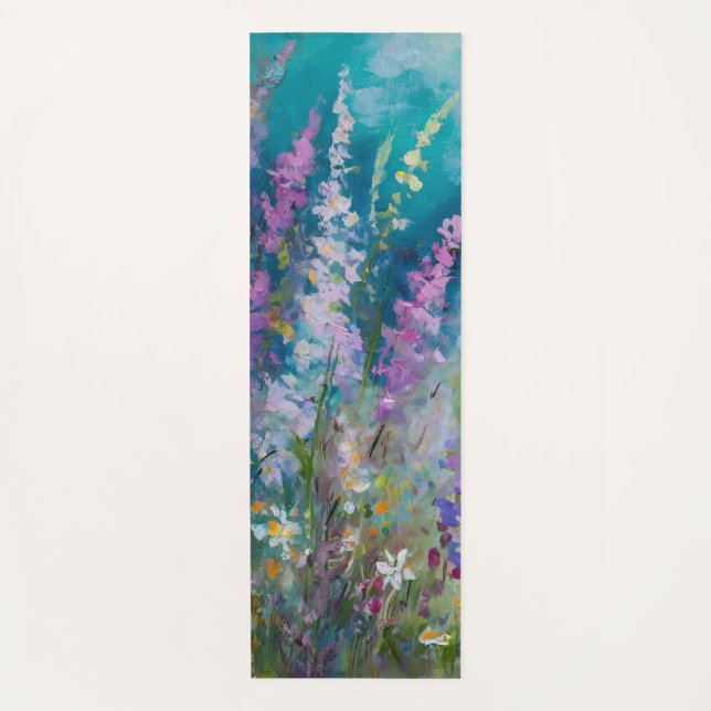 Floral Harmony Yoga Mat (Front)
