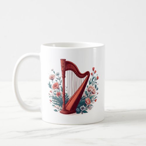 Floral Harp Mug