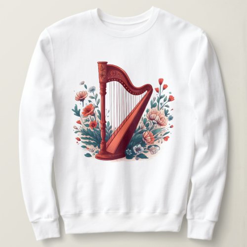 Floral Harp Sweatshirt