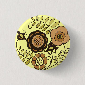 Floral Harvest Button