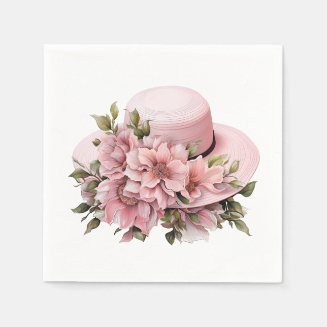 Floral Hat Napkins (Front)