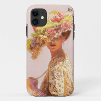 Floral Hat Victorian Fashion Lady iPhone 5 Case