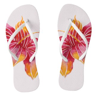 Floral Hawaii Flip Flops