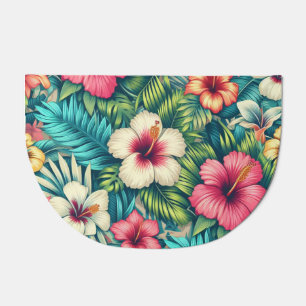 Floral Hawaiian/tropical Doormat