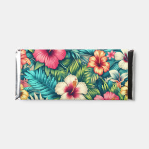 Floral Hawaiian/tropical Hershey Bar Favors