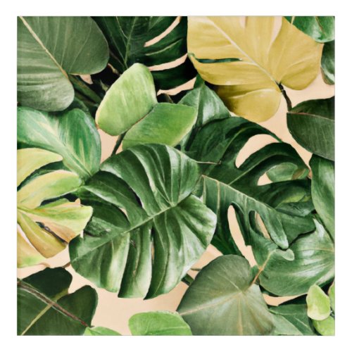 FloralHawaiianTropical leaf Acrylic Print