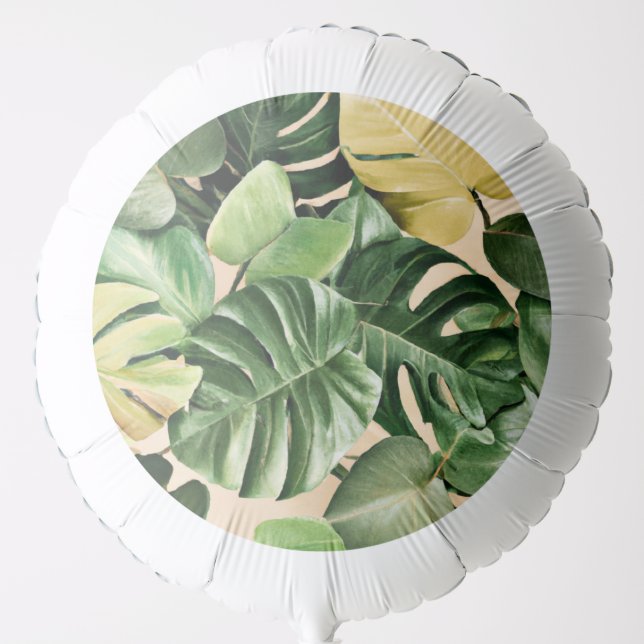 Floral/Hawaiian/Tropical leaf Balloon (Front)