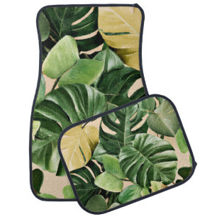 Floral/Hawaiian/Tropical leaf Car Floor Mat