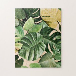 Floral/Hawaiian/Tropical leaf Jigsaw Puzzle