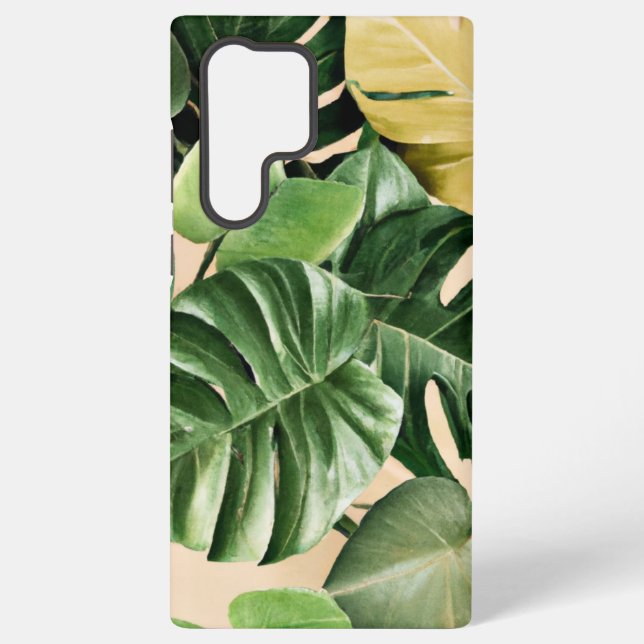Floral/Hawaiian/Tropical leaf Samsung Galaxy Case (Back)