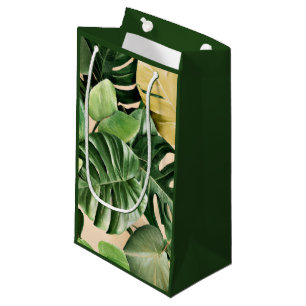 Floral/Hawaiian/Tropical leaf Small Gift Bag
