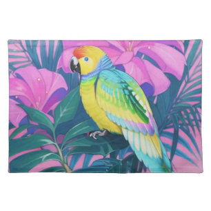 Floral/Hawaiian/Tropical/parrot Cloth Placemat