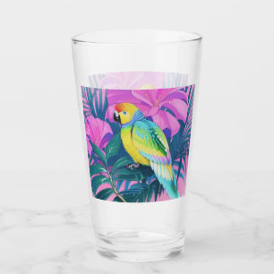 Floral/Hawaiian/Tropical/parrot  Glass