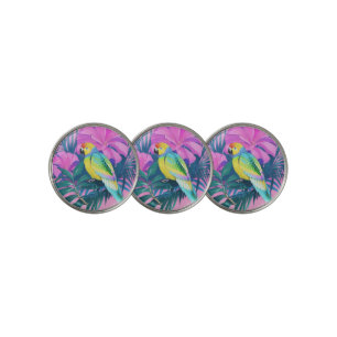 Floral/Hawaiian/Tropical/parrot Golf Ball Marker