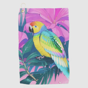 Floral/Hawaiian/Tropical/parrot  Golf Towel