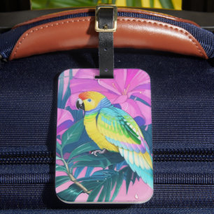 Floral/Hawaiian/Tropical/parrot  Luggage Tag