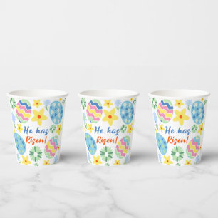 Floral He Has Risen Easter Mug Paper Cups