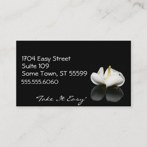 Customizable Floral Healing Business Cards
