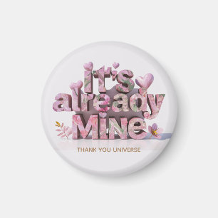 *~* Floral Heart Ap85 Law Attraction Manifesting Magnet